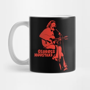 Le Métèque: Tribute Illustration to Georges Moustaki's Iconic Chanson Mug